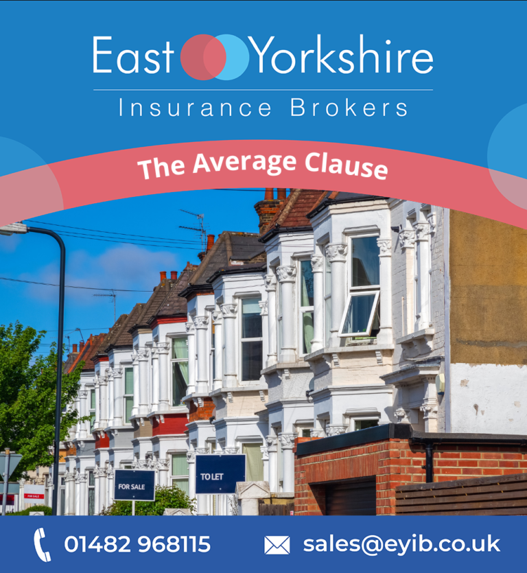 Image of terraced houses with the title 'The Average Clause'