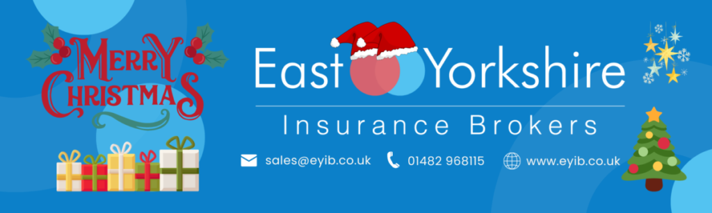 East Yorkshire Insurance Broker banner with Christmas theme