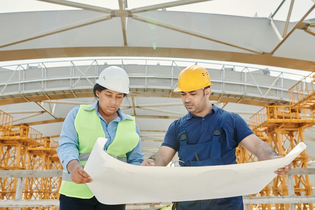 Two engineers on site