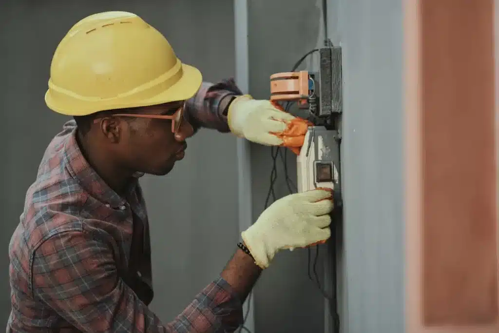 Electrician working 