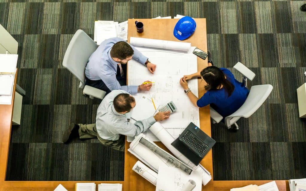 A group of architects working