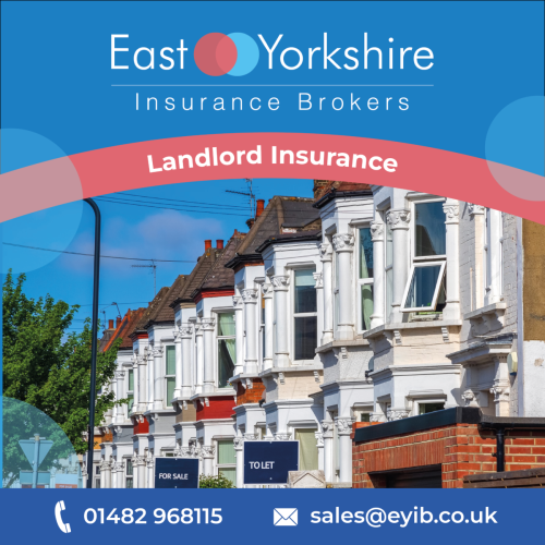Row of terraced houses with the image titled as 'landlord insurance'